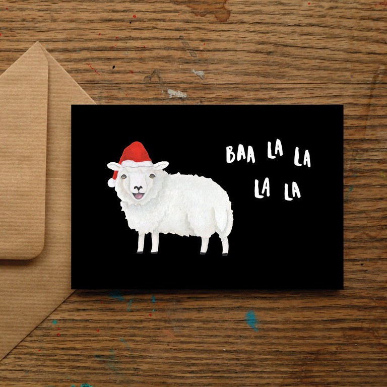 nicola allen art festive sheep 2019